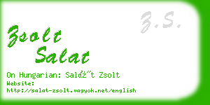 zsolt salat business card